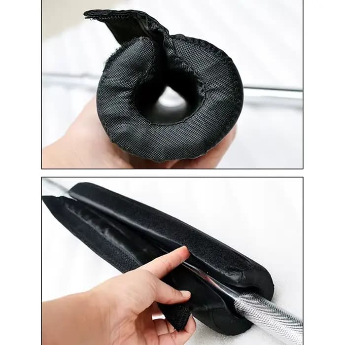 Coussin de protection pour barre d'haltères, pour squats, soutien des épaules, en mousse éponge, antidérapant, pour barres standard et autres barres.