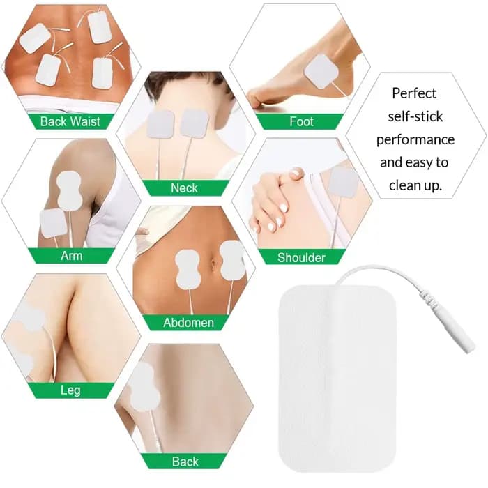 10/20 pièces Patchs d'électrostimulateur Musculaire Tens Masseur Corporel EMS Coussinets de Thérapie Basse Fréquence Électrodes de Physiothérapie