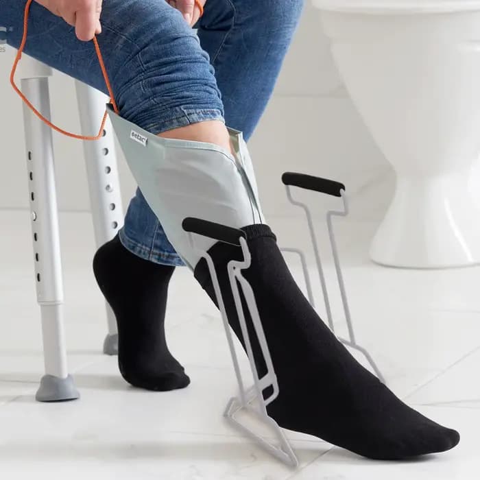 Dispositif d'aide au chaussette de Compression amélioré
