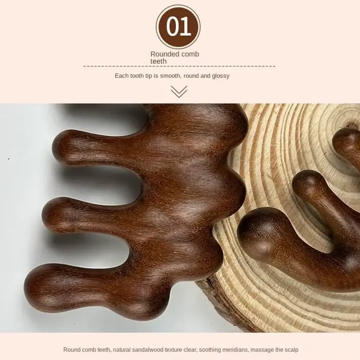 Cuir chevelu détendre méridien peigne de Massage antistatique Circulation sanguine tête