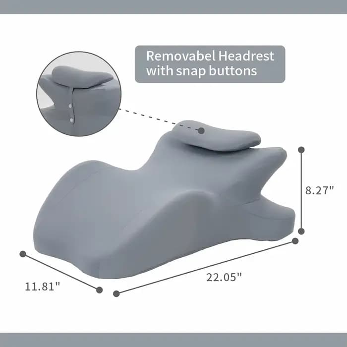 Coussin ergonomique en mousse à mémoire de forme multifonctionnel pour l'alignement du cou
