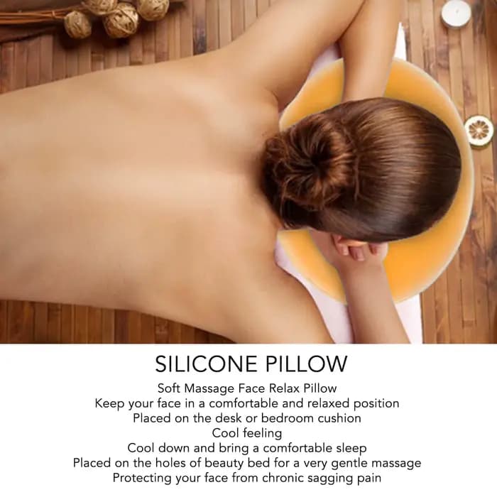 Coussin de Salon de beauté doux Massage visage Relax oreiller Silicone SPA