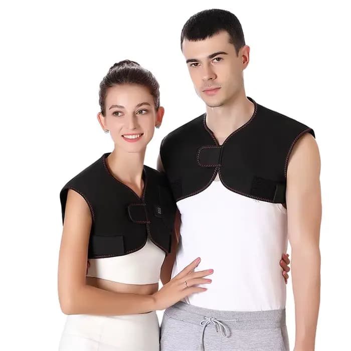 Coussin chauffant lesté pour dos et épaules avec 3 réglages de chaleur et minuteries – Cadeau de soulagement des maux de dos pour hommes et femmes