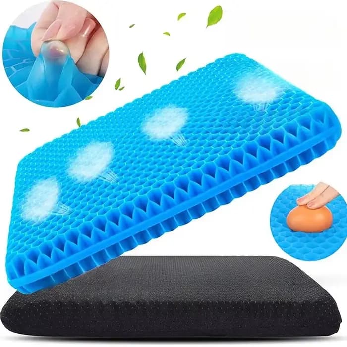 Coussin de siège en Gel Double épaisseur