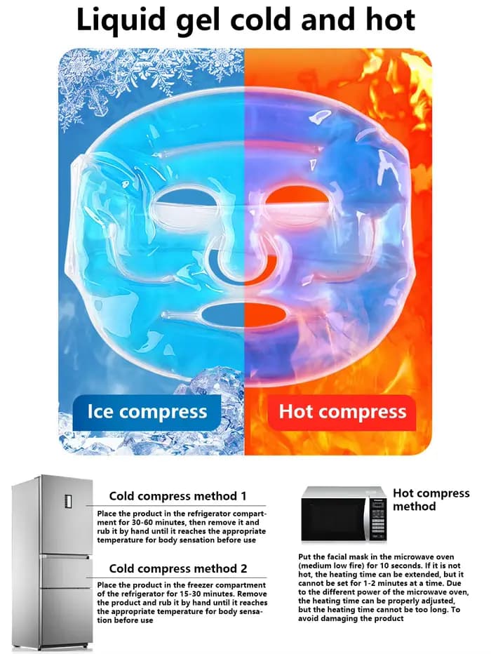 Masque facial en gel froid