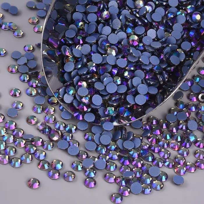 OLeeya-P306 Paradis Brcorporelle Hotfix Verre Strass Clip Flatback Paillettes Strass Charbon pour Vêtements Vêtement Robe De Mariée