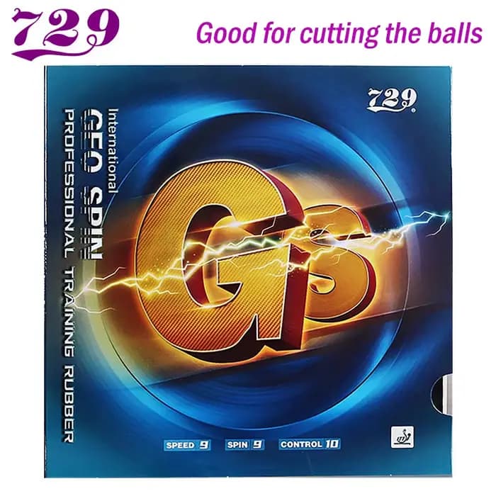 Caoutchouc de tennis de table 729 Friendship GS Training RITC Geo Spin, souple et offrant un bon contrôle