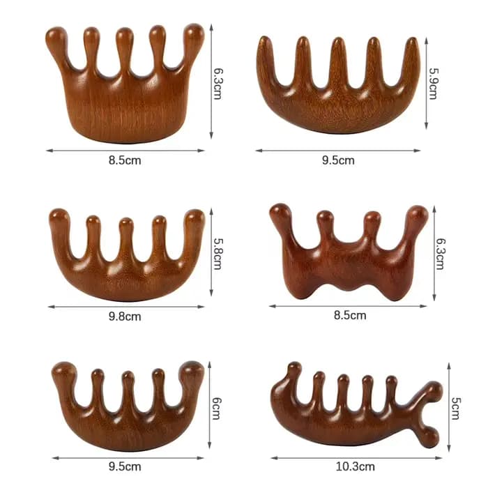 Peigne de Massage thérapeutique en bois