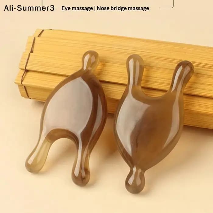 【Au】【A3】Peigne de massage en résine Guasha pour le visage et les yeux