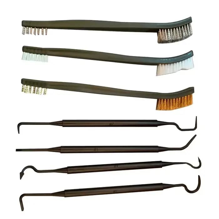 Ensemble de nettoyage de pistolet en Nylon à Double extrémité, brosses de nettoyage pour fusil de chasse en plein air, accessoires, ensemble universel de nettoyage de pistolet
