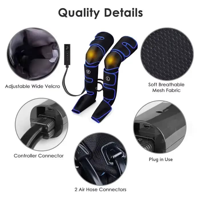 Bottes de massage des jambes à compression d'air – Système de récupération de la circulation de lymphatique