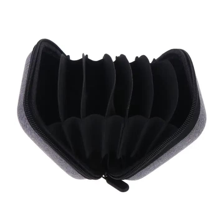 【C】 Boîte de rangement pour filtres d'objectif d'appareil photo, résistante à l'eau, aux chocs et à la poussière, sacs de transport avec séparateurs extensibles