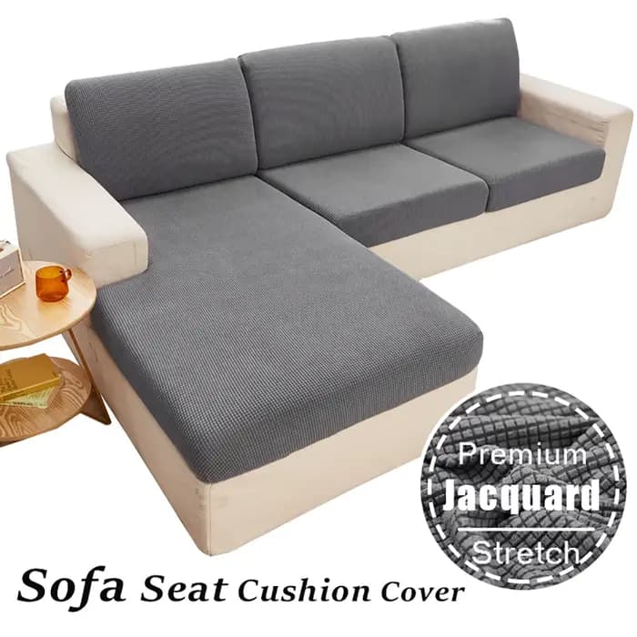 Housse de coussin de siège de canapé en Jacquard extensible pour protection de meubles de salon housse de protection sectionnelle de fauteuil lavable Anti-salissure