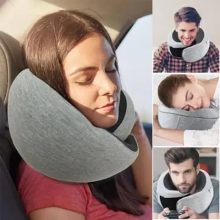 Oreiller de voyage portable en forme de U