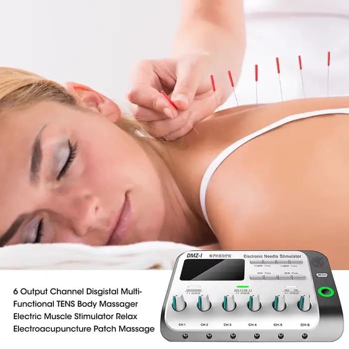Stimulateur musculaire d'acupuncture et de Moxibustion par électroacupuncture à 6 sorties