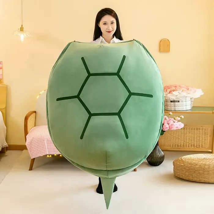 Coussin portable en forme de coquille de tortue