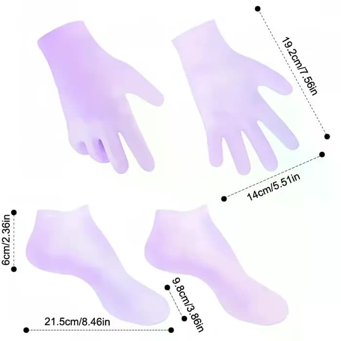 Masque pour les pieds Anti-fissure en Silicone SPA