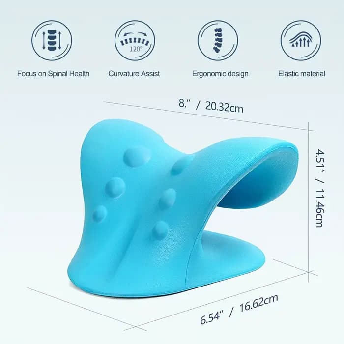 Dispositif de traction cervicale en forme de C