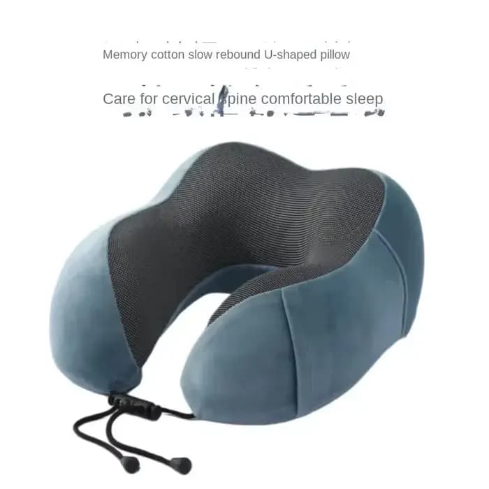 Oreiller de voyage doux en forme de U, soins de santé, mousse à mémoire de forme, oreiller cervical pour avion, coussin de cou