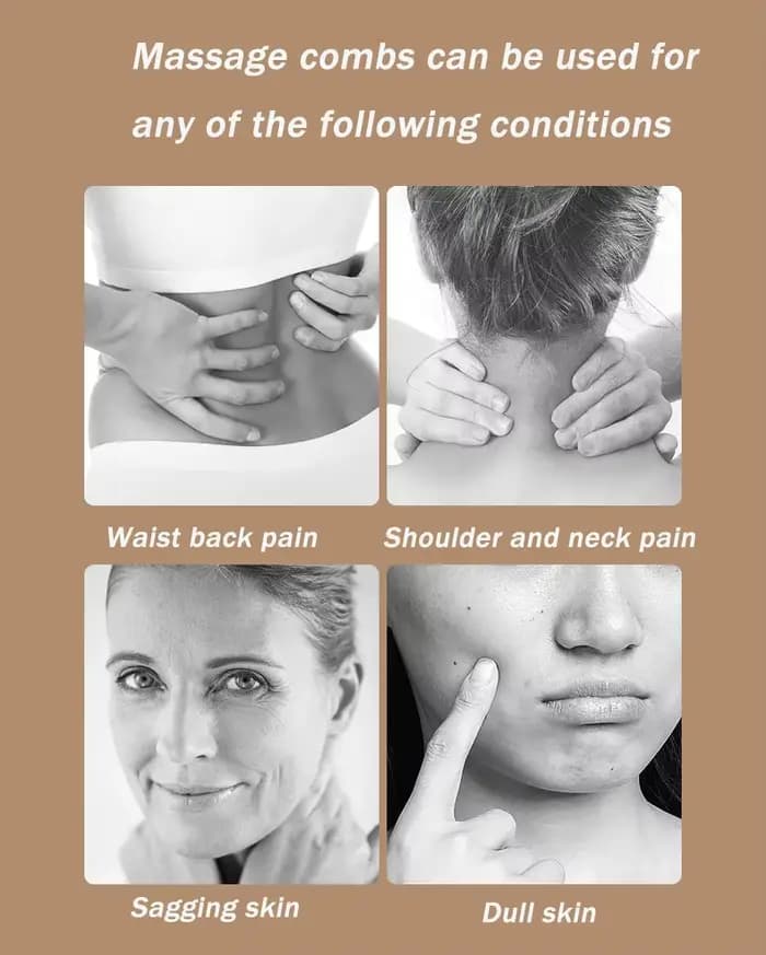 Peigne de Massage en résine poulpe