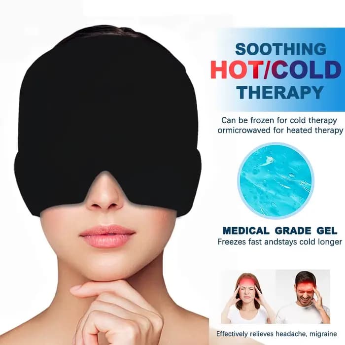 Tête masseur casquette Gel chaud froid maux