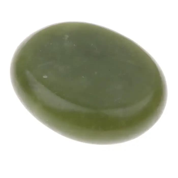 Pierre de massage chaude en jade olive