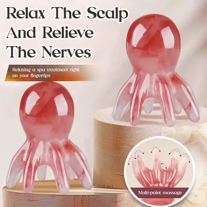 Peigne de Massage de tête de poulpe