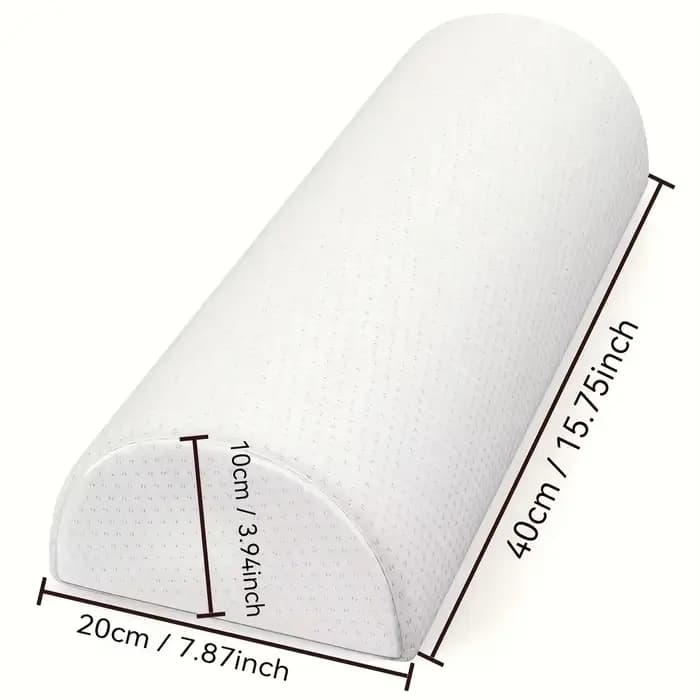 Coussin de soutien en mousse à mémoire de forme demi-lune multifonctionnel pour les jambes