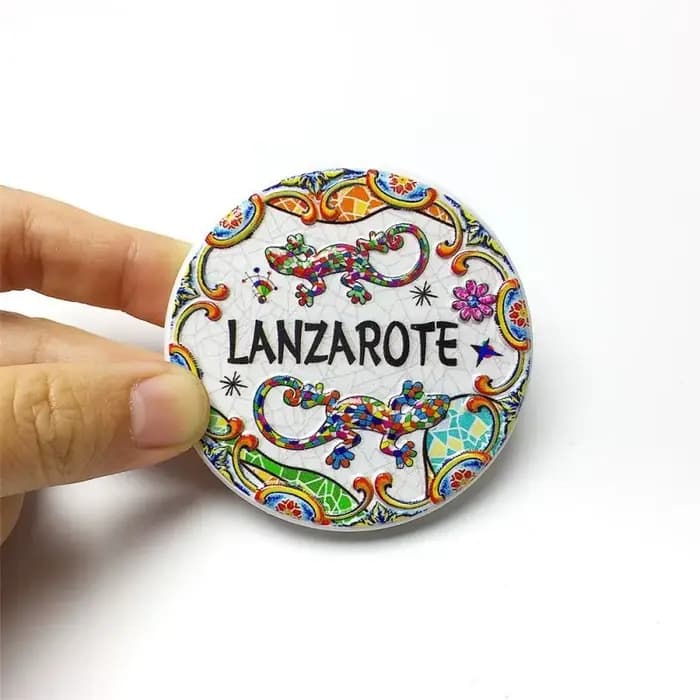 Aimants de réfrigérateur en résine 3D des îles Canaries d'Espagne, Gran Canaria, Lanzarote, souvenir de voyage, décoration de la maison, cadeau