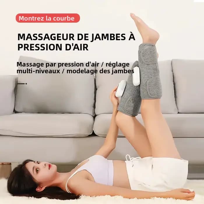 Masseur de jambes à compression d'air pour la circulation sanguine et le soulagement de la fatigue
