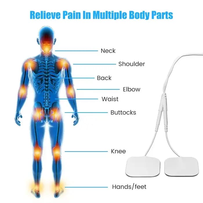 8 électrodes 15 modes EMS Tens dispositif Acupuncture Machine de Massage électrotimulateur d'impulsion appareil
