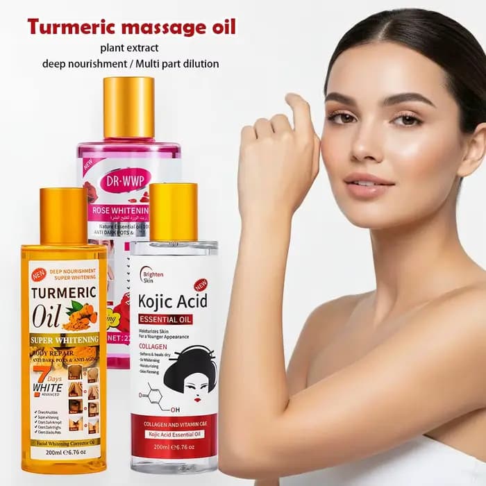 Huile de massage au curcuma et au miel 200ml