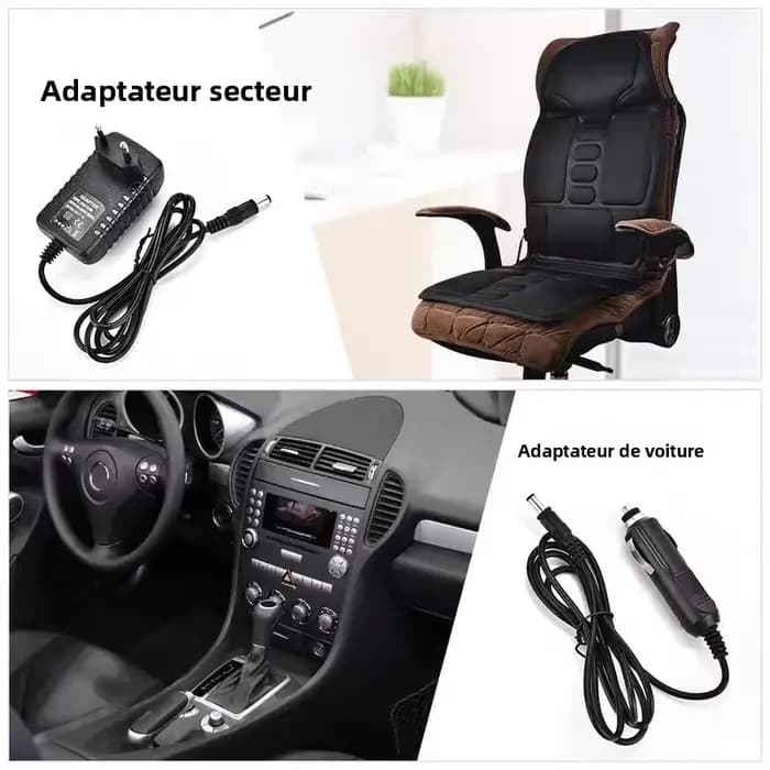 Coussin de massage multifonctionnel pour voiture