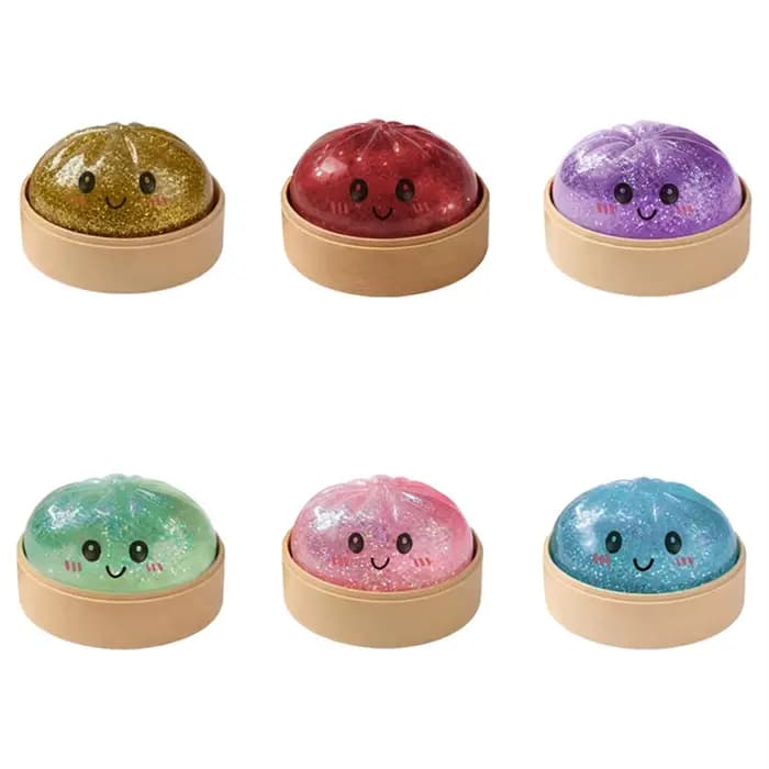 Jouet à presser en forme de boulette avec simulation de gouttelettes d'eau pétillante, un jouet relaxant et anti-stress pour enfants et adultes, souple