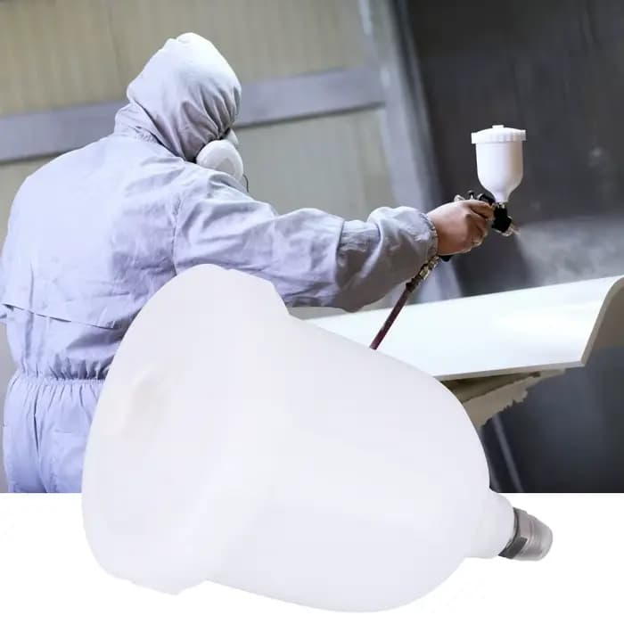 Gobelet à peinture à alimentation par gravité 600 ml, pot de pistolet à peinture à alimentation par gravité, gobelet à peinture en plastique pour pistolet à peinture D-evilbiss Pri FLG