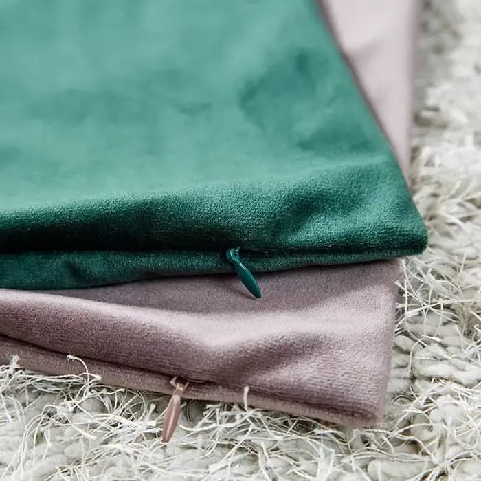 Housse de coussin en velours