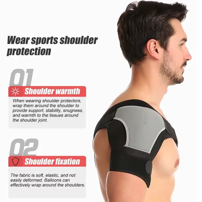 Attelle de stabilité d'épaule de sport avec coussinet de pression