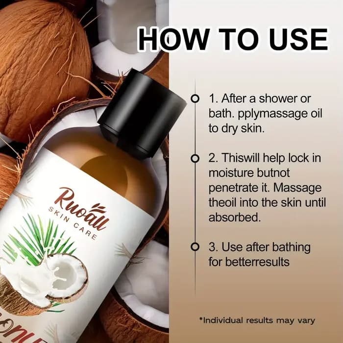 Huile de coco pour massage corporel
