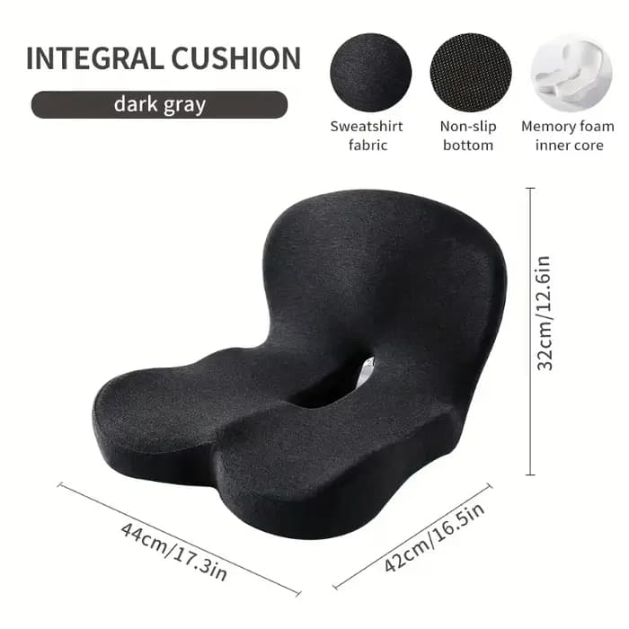 Coussin de siège ergonomique avec dossier