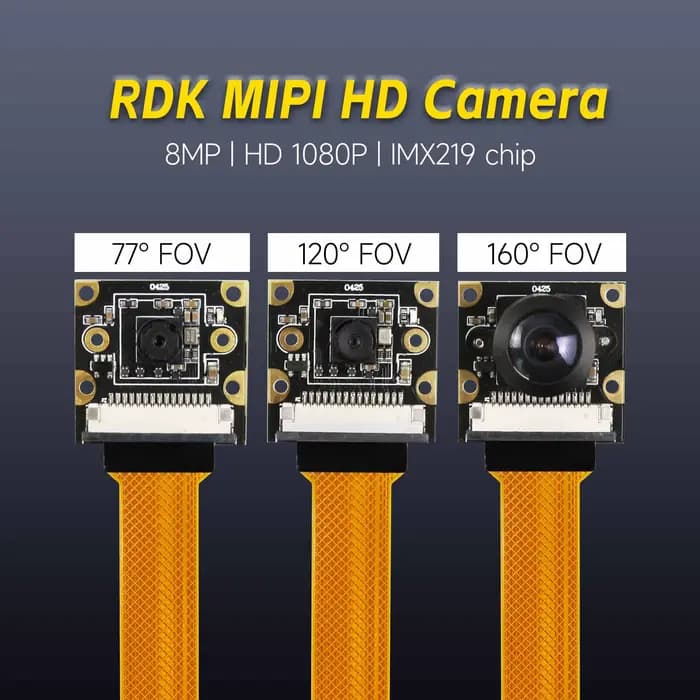 Yahboom – Module de caméra RDK MIPI HD 77/120/160, Angle de champ de vision en option avec Interface CSI pour la reconnaissance robotique AI à monter soi-même