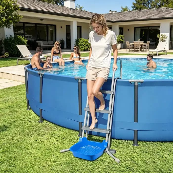 Bassin de Bain de Pieds Antidérapant pour Spa, Plage, Extérieur, Maison, Salon, Usage Professionnel, Récupération Post-Entraînement, Hommes et Femmes