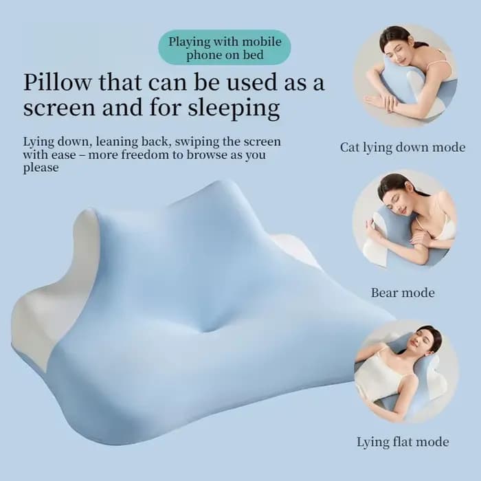 Oreiller de sommeil ergonomique en mousse à mémoire de forme