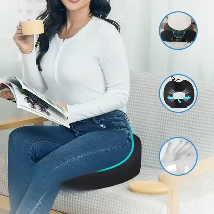 Coussin de siège de voiture en forme de donut pour le coccyx