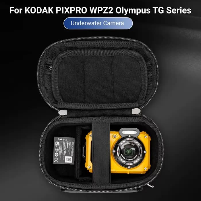 JJC – étui rigide pour appareil photo de voyage, sac Compact pour KODAK PIXPRO WPZ2 Olympus TG-7 TG-6 TG-5 TG-4 TG-3 Pentax WG-1000 WG-90 Ricoh GR III