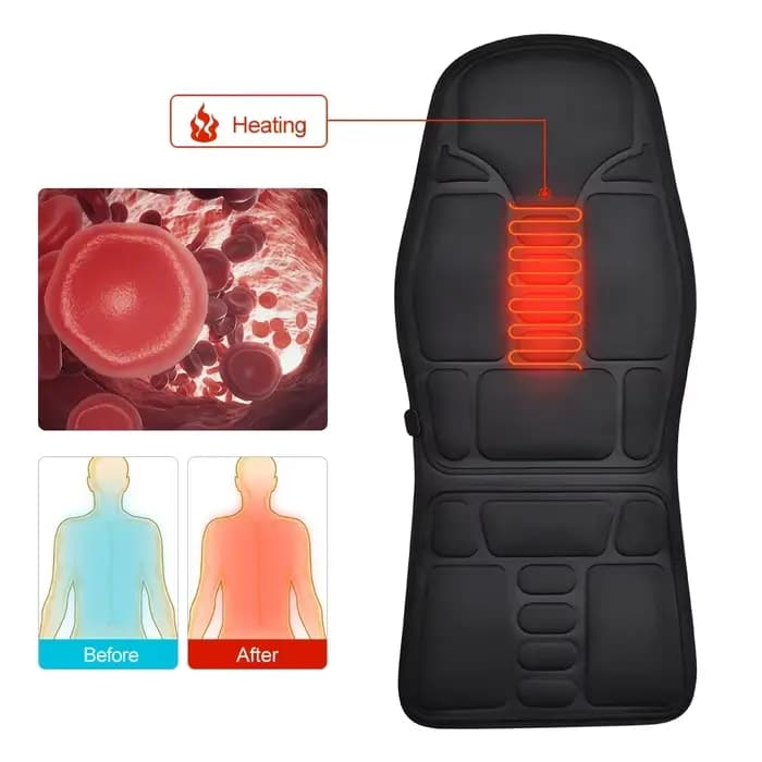 Offre spéciale cou dos fesse Massage vibrant double usage siège de voiture coussin taille corps complet maison