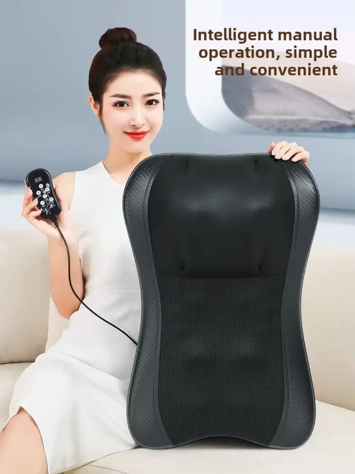 JAIYORL Shiatsu oreiller de Massage du cou coussin électrique masseur de dos profond avec des tissus thermiques pétrissage pour les épaules détendre les Muscles