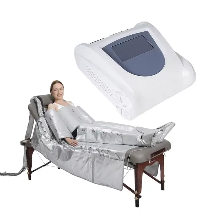 Machine de présoterapia de Massage de Drainage lymphatique de pressothérapie 3 en 1 avec la couverture de Sauna