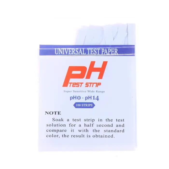 100 bandelettes de test de pH de l'eau 0-14, kit en papier facile à utiliser pour piscine, spa, eau potable et test d'aquarium