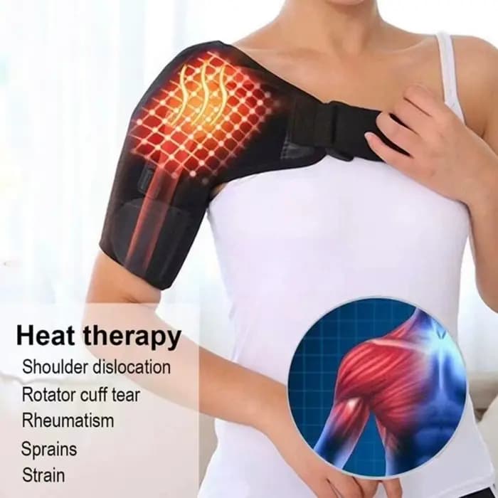 Attelle d'épaule simple réglable auto-chauffante, soulagement de la douleur, masseur pour manchette rotateur, coussinet d'épaule Cervical