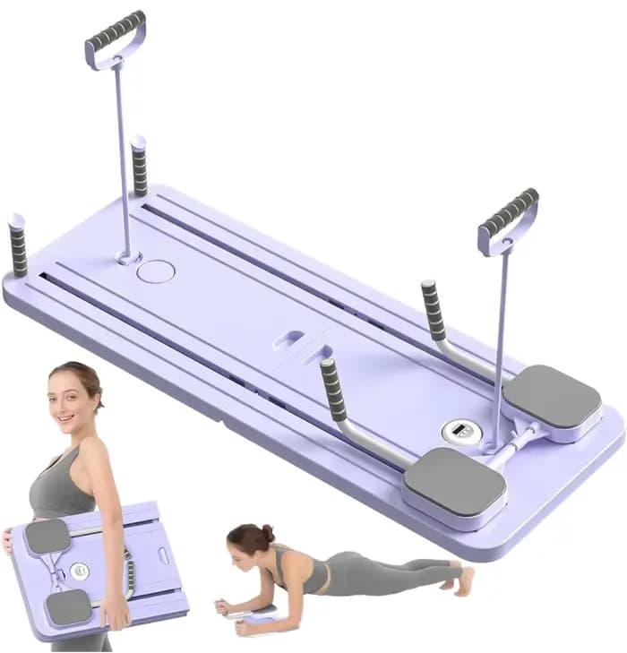 Planche de Pilates professionnelle portable et pliable 5-en-1 pour exercices abdominaux